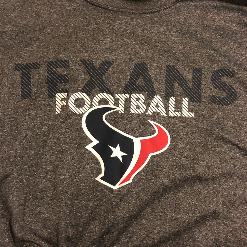 TEXANS FOOTBALL LONG SLEEVE FOOTBALL T SHIRT - Picture 2 of 5